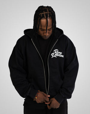 RAEM ROSES HOODED ZIP