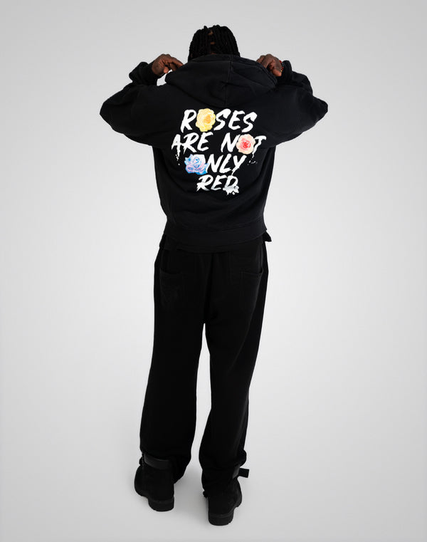 RAEM ROSES HOODED ZIP